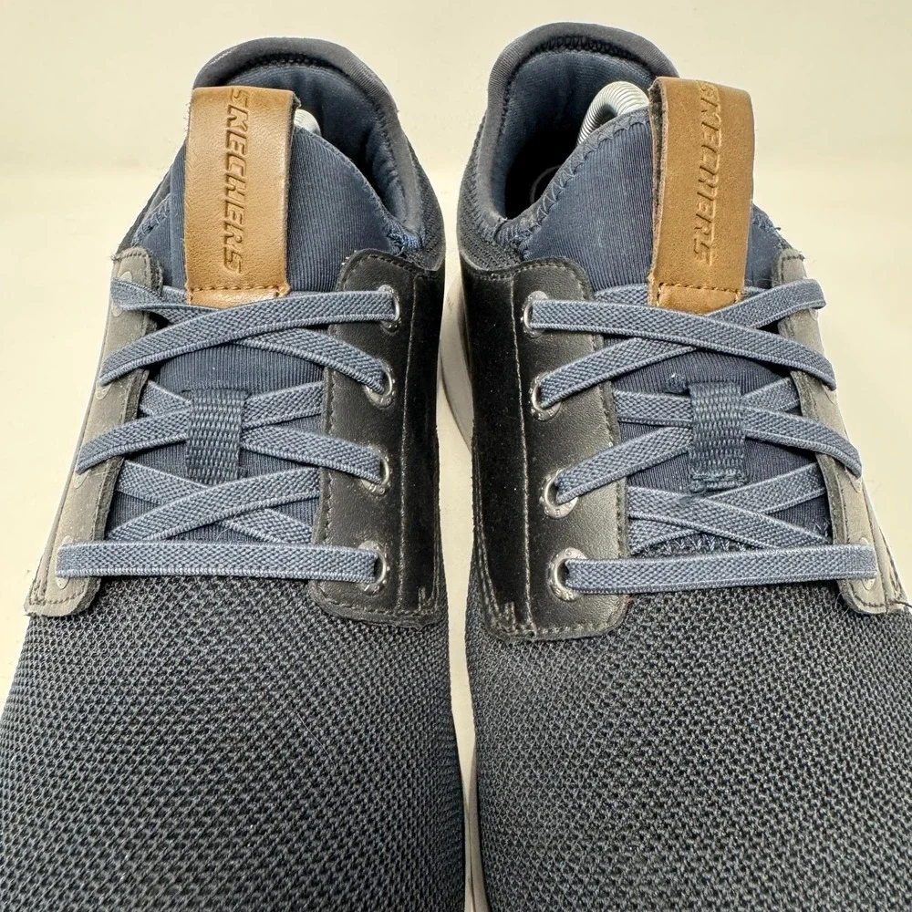 Skechers Shoes Delson 2.0-Weslo Casual Lace Up Sneakers 58817 Black Men's 11‎